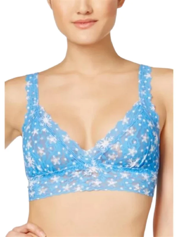 Women's Vacation Attire Signature Lace Bralette In Snowflake