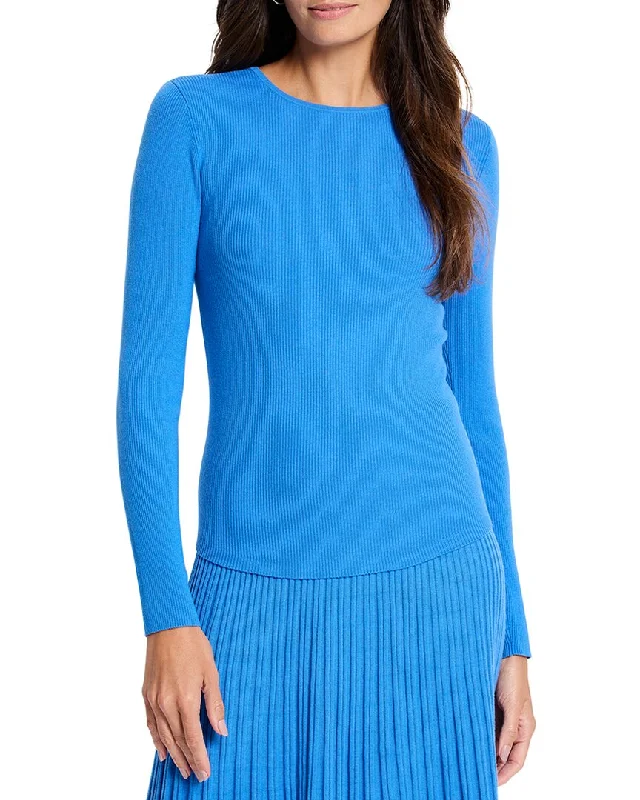 Women's High-End Clothing NIC+ZOE Ribbed Sweater T-Shirt