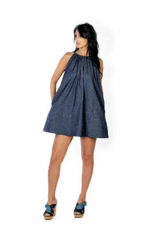 Women's Clothing Sale Denim Swing Dress