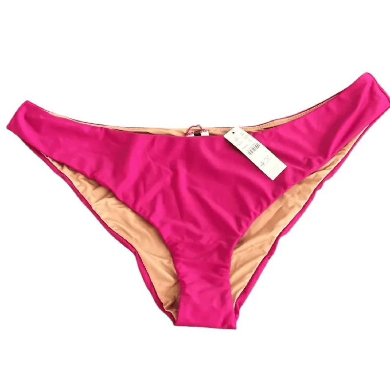 Women's Evening Clothes Women's Curved Waist Bikini Bottom In Hot Pink