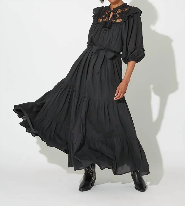 Seasonal Sale Ravenna Ankle Dress In Black