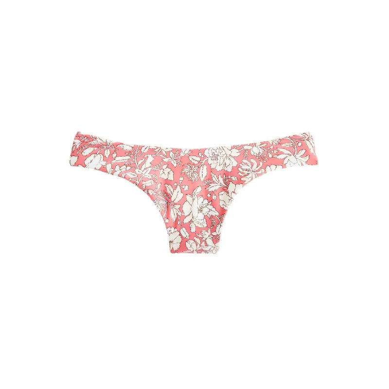 Women's Formal Event Clothing Women's Curved-Waist Cheeky Bikini Bottom In Tossed Floral