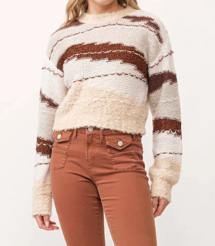 Women's Holiday Attire Gabriela Sweater In Toasted Gingerbread