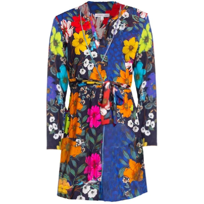 Women's Professional Garments Johnny Was Women Archimal Floral Print Cotton Modal Sleep Robe Multi