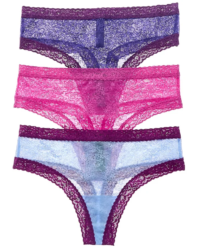 Women's Luxury Attire Natori 3pk Escape Thong