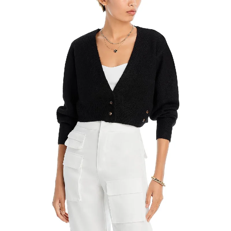 Women's Timeless Attire Womens V Neck Crop Cardigan Sweater