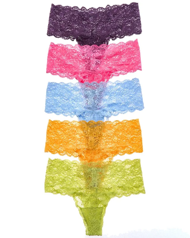 Women's Luxury Garments Cosabella 5pk Never Say Never Comfie Thong