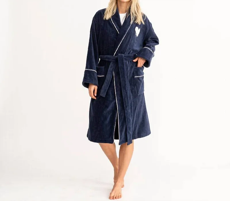 Women's Transitional Apparel The Funday Robe In Indigo