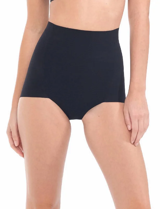 Women's Clothes For Work High-Waist Control Brief In Black