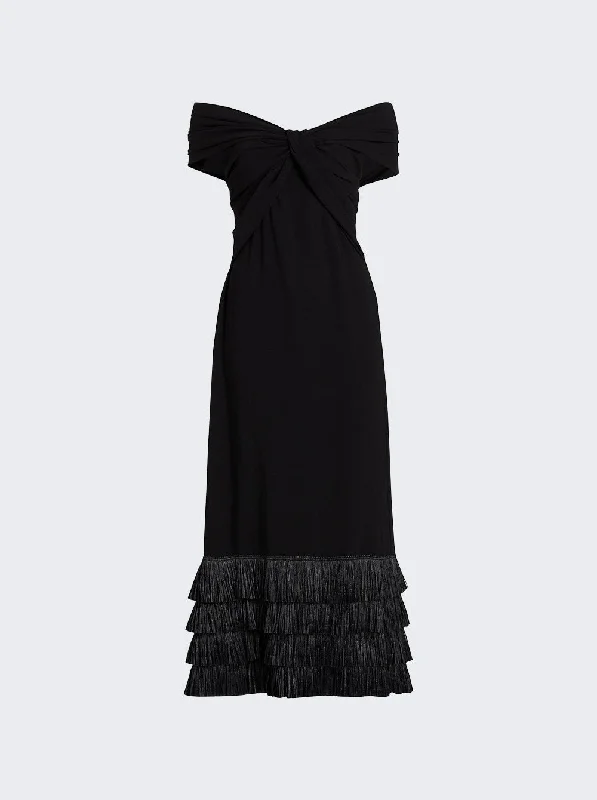 Stylish Savings The Little Black Fringed Ankle Dress