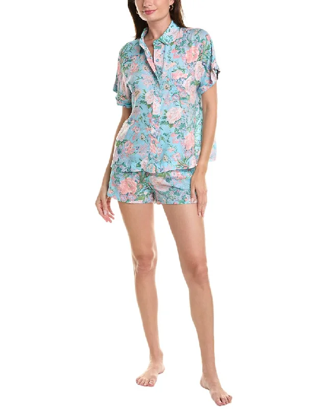 Timeless Women's Apparel Sanctuary 2pc Pajama Shirt & Boxer Set