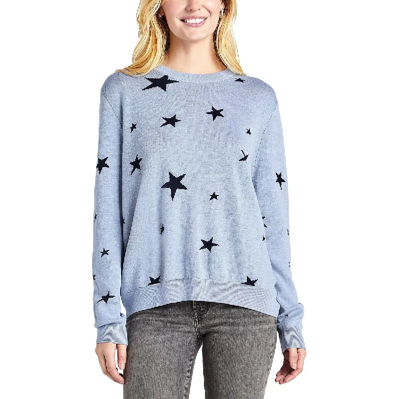 Women's Festive Attire Natalie Womens Crewneck Long Sleeve Pullover Sweater