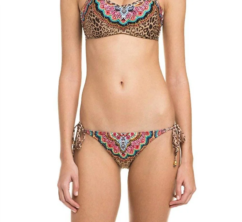 Women's Work Outfit Women's Raja Adjustable Tie Side Hipster Bikini Bottom Swimsuit In Multi