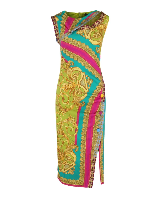 Additional Time-Limited Offers Barocco Goddess Print Dress