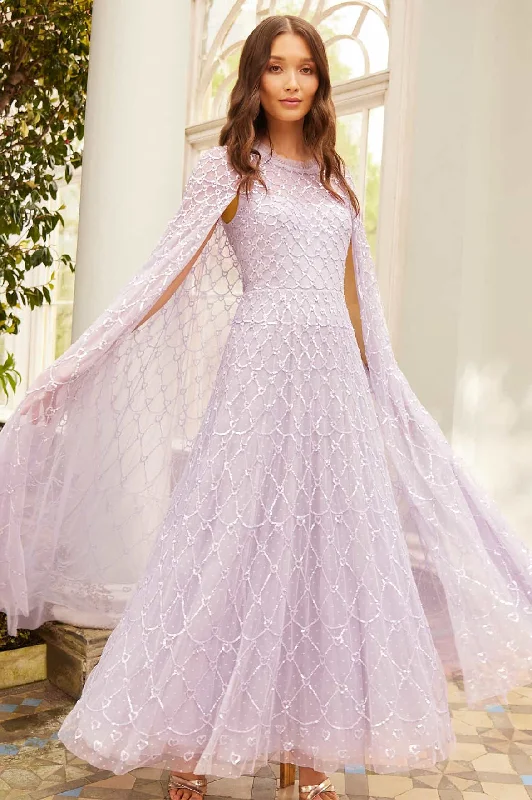 Online Boutiques Best Heart Lattice Ankle Gown