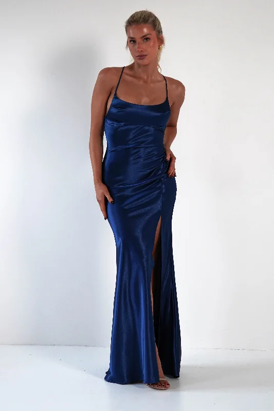 Women's Fashion Clothing Celinee Satin Maxi Gown | Royal