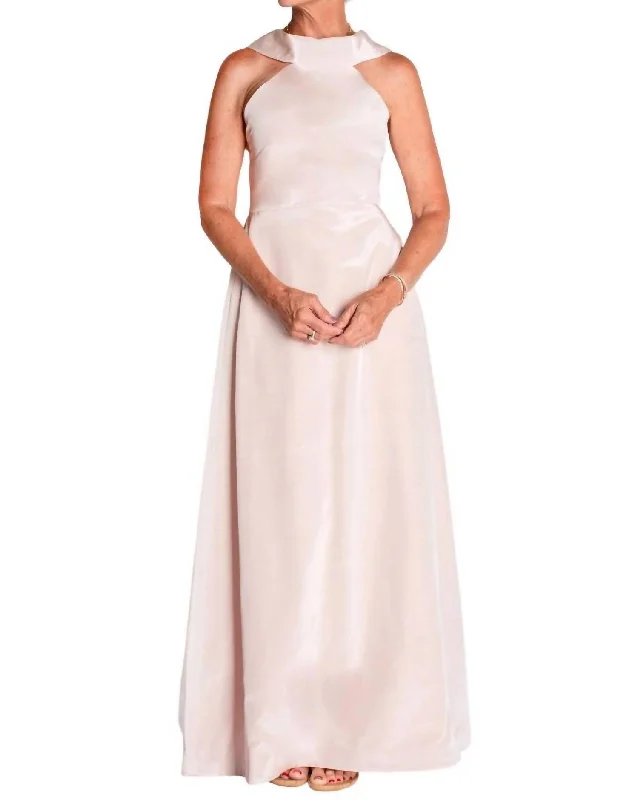 Women Apparel Fae Gown In Platinum Pink