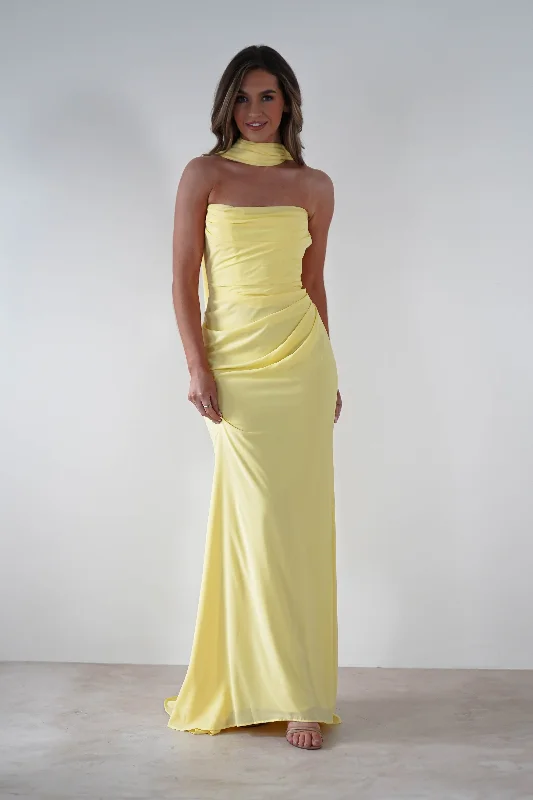 Affordable Women's Clothing Online Lisa Multiway Chiffon Gown | Yellow