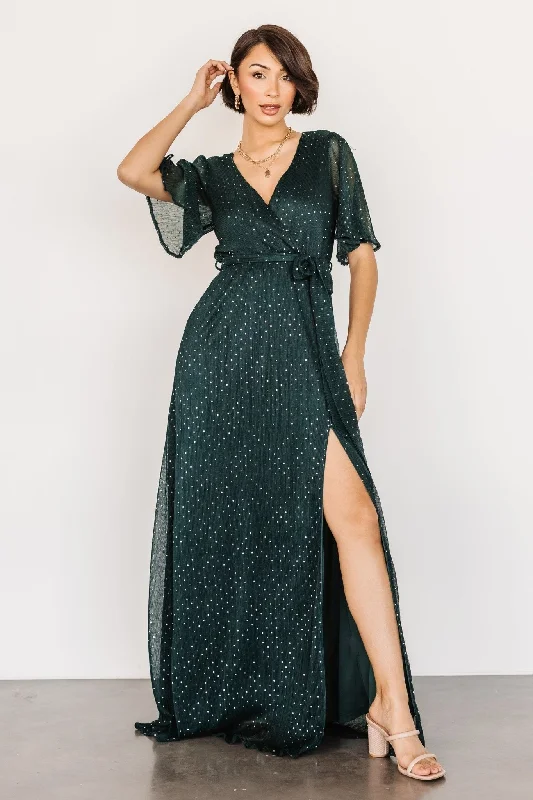 Women's Elegant Formal Outfit Grace Sparkle Gown | Emerald