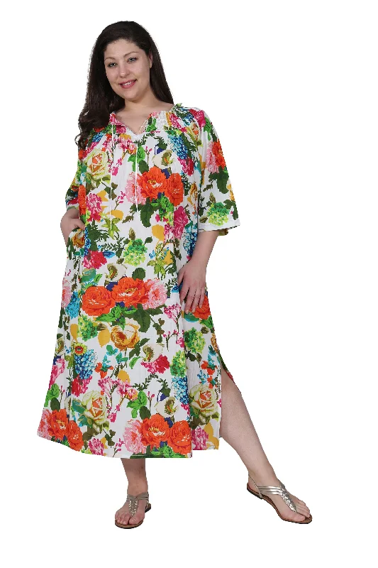 Women's Clothing Sale Online La Cera Plus Size Blooming Garden Gown