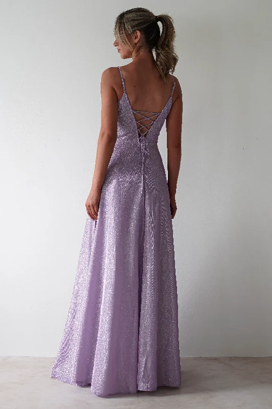 Women's Activewear Garments Marlene Glitter Gown | Lavendar