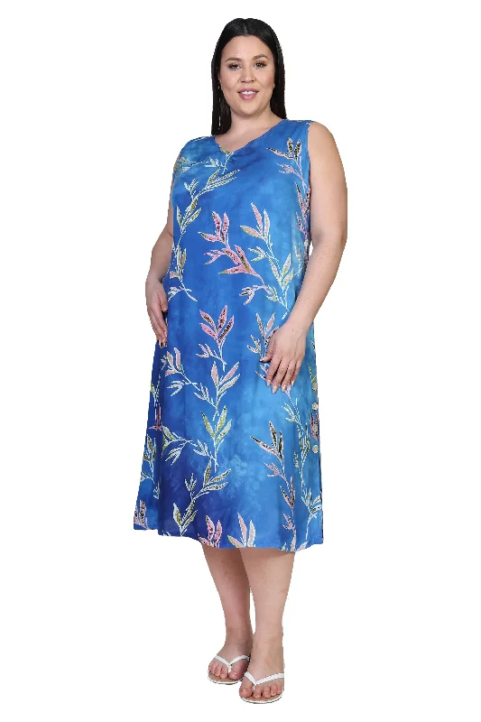 Women's Night-Out Clothes Plus Size La Cera Sleeveless V-Neck Dress