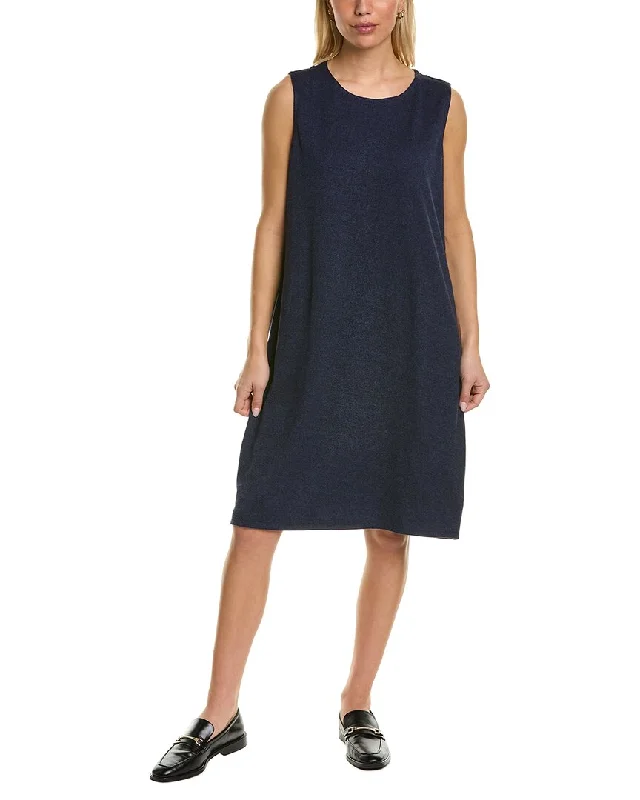 Women's Clothing For Work EILEEN FISHER Melange Crewneck Tank Dress