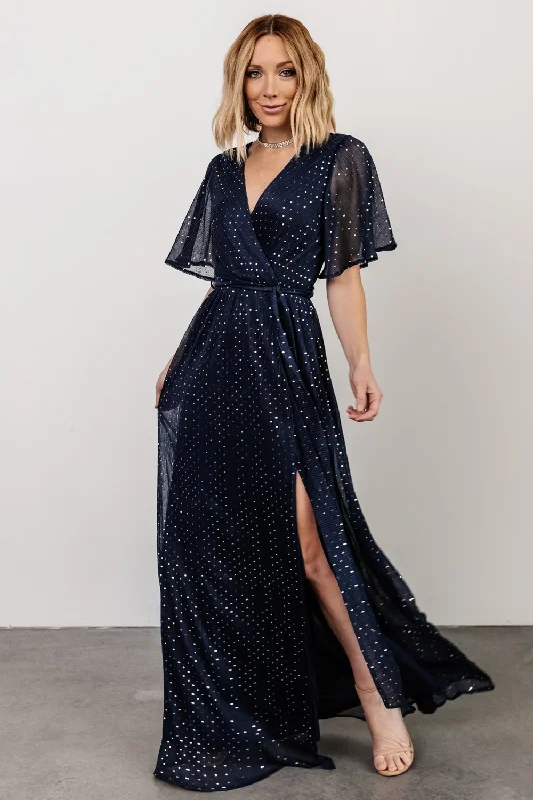 Fashion Women's Clothing Grace Sparkle Gown | Navy