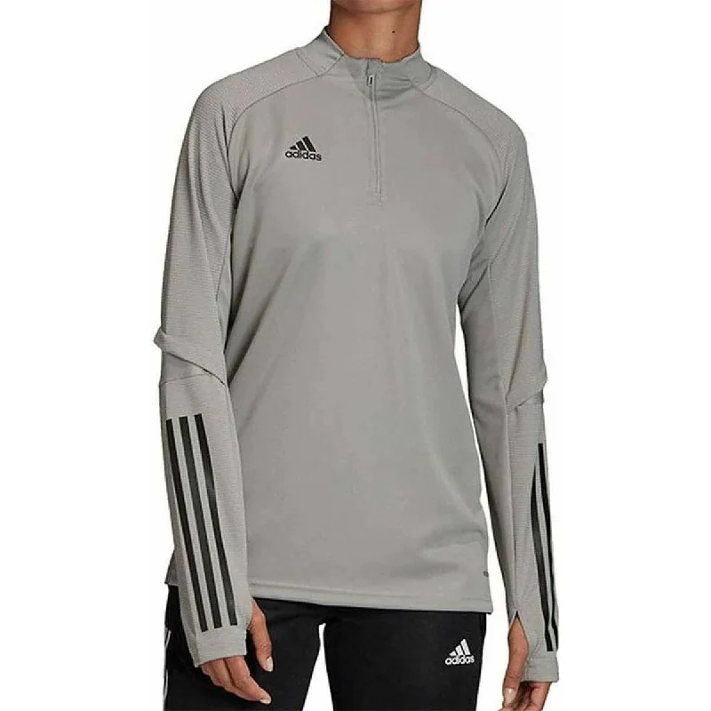 Women's Stylish Casual Garments adidas Condivo 20 Half Zip Long Sleeve Womens Training Top - Grey