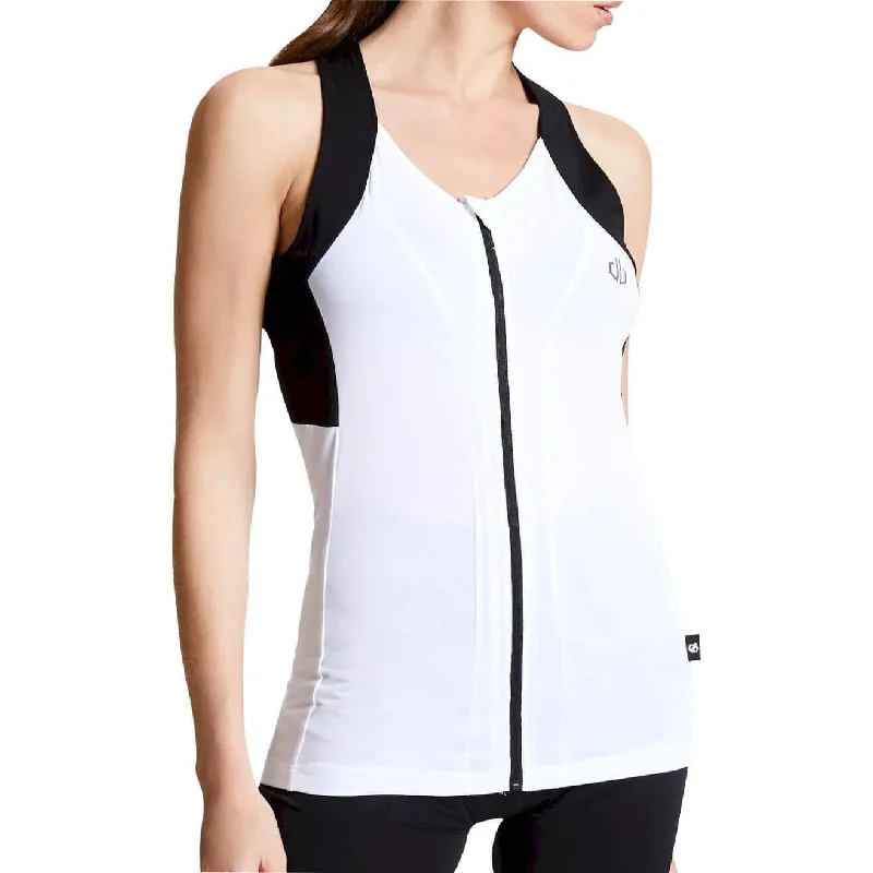 Casual Garments For Women Dare2B Regale Sleeveless Womens Cycling Jersey - White