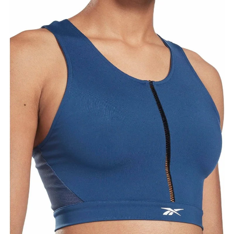 Women's Comfy Loungewear Outfit Reebok Lux Perform Womens Training Crop Top - Blue