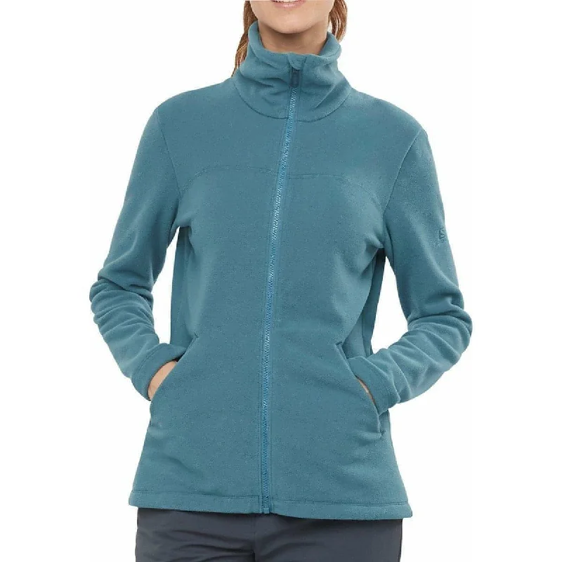 Chic Clothing For Women Salomon Essential Cozy Womens Fleece Jacket - Blue