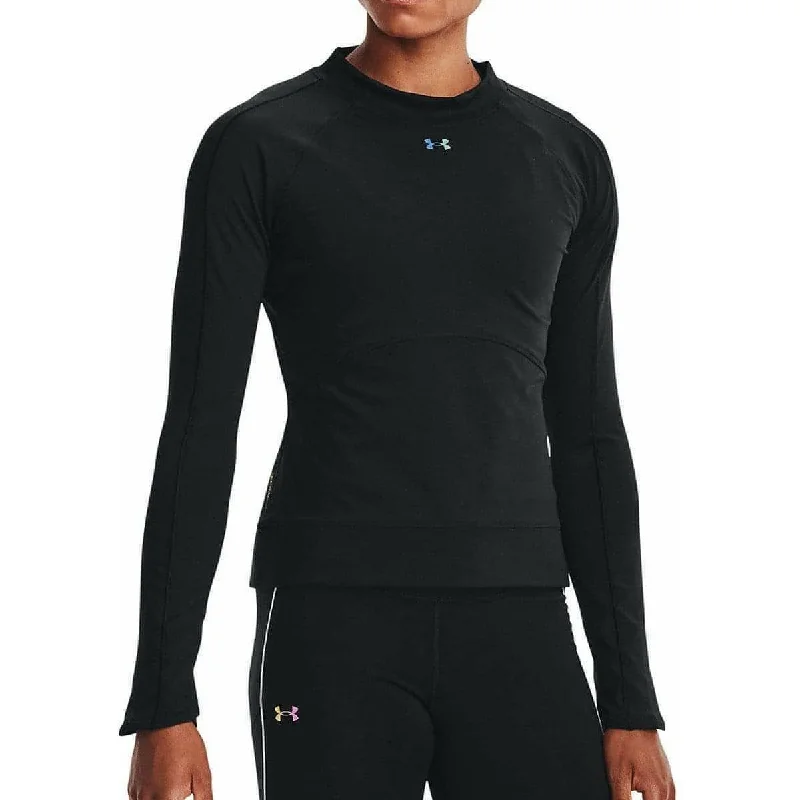 Affordable Women's Clothing Under Armour Rush ColdGear Long Sleeve Womens Training Top - Black