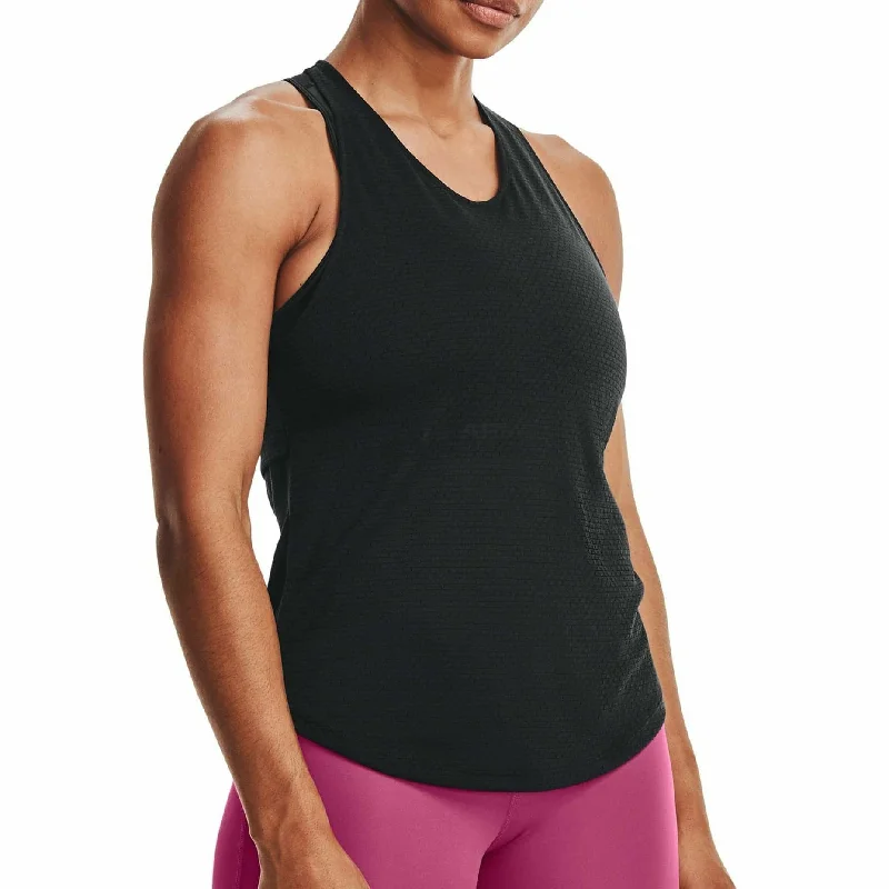 Women's Stylish Professional Apparel Under Armour Streaker Womens Running Vest Tank Top - Black