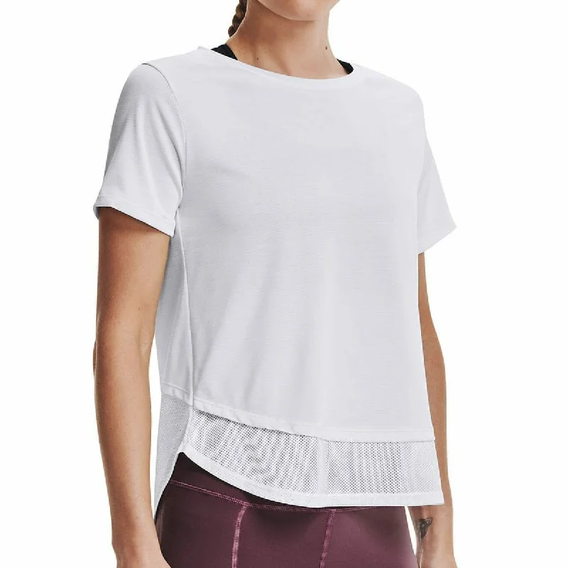 Women's Charming Outfit For Events Under Armour Tech Vent Short Sleeve Womens Training Top - White