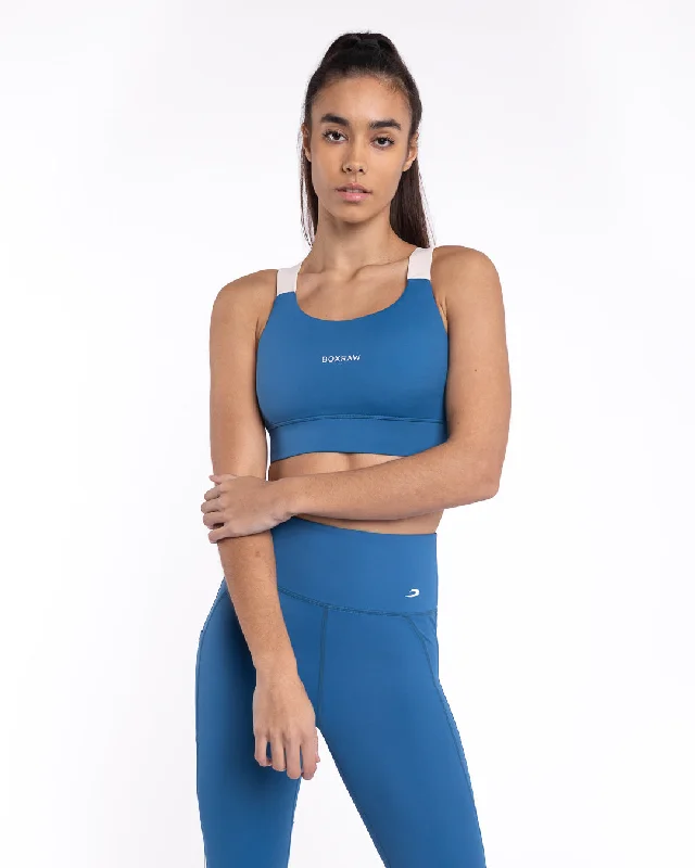 Women's Luxury Apparel Alicia Sports Bra - Blue