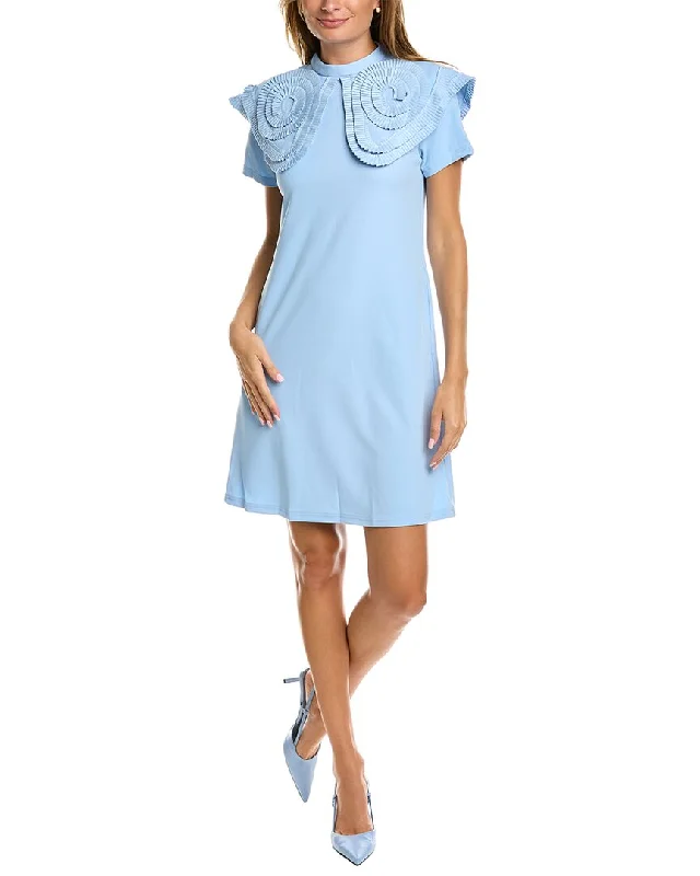 Stylish And Comfortable Clothing For Women Gracia Frill Trim Shift Dress