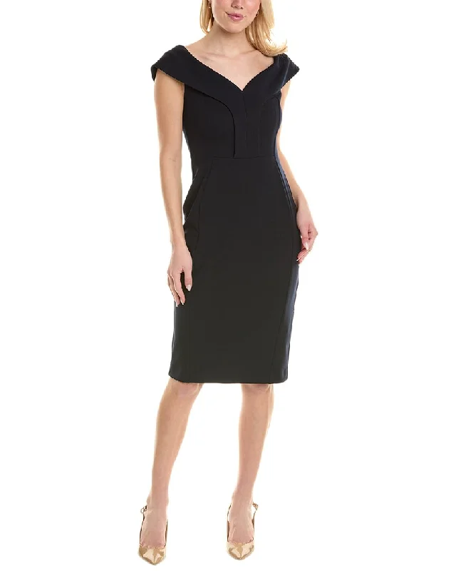 Women's Evening Clothing Joseph Ribkoff Fold-Over Sheath Dress