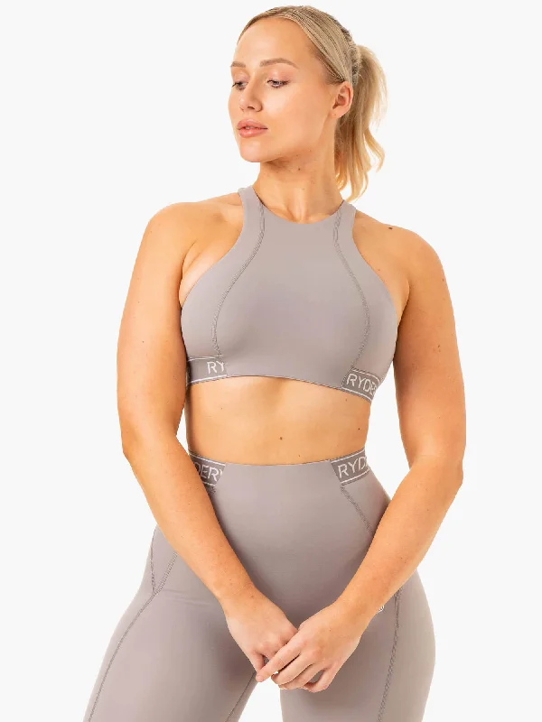 Women's Weekend Outfit Level Up High Impact Sports Bra - Steel Grey