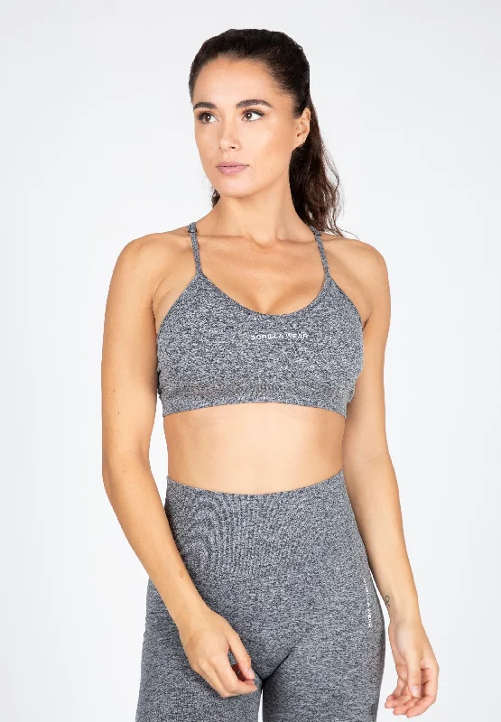 Women's Formal Clothes Quincy Seamless Sport Bra - Gray Melange