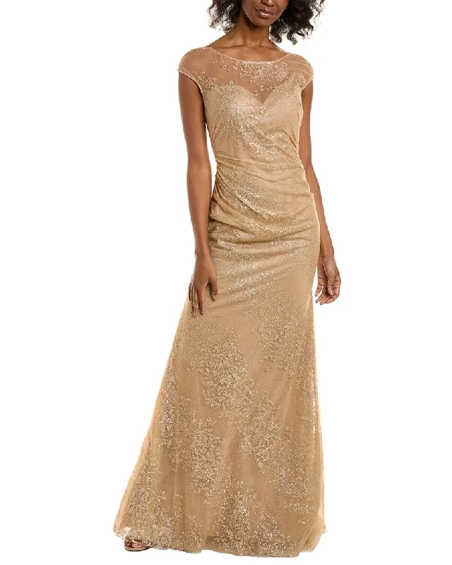 Women's Transitional Clothes Rene Ruiz Glitter A-Line Gown