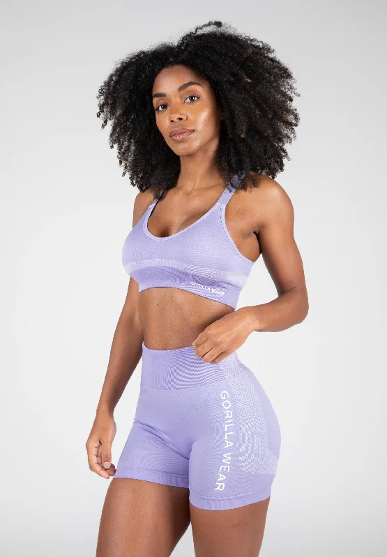 Women's Luxury Apparel Selah Seamless Sports Bra - Lilac