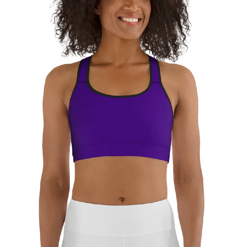 Fashionable Women's Outfit Sports bra Purple