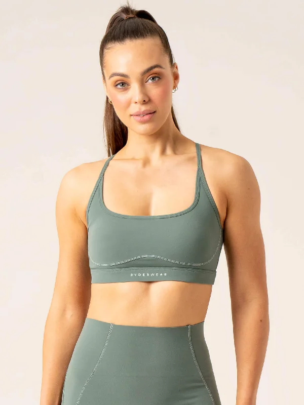 Women's Work Outfit Stride Sports Bra - Sage