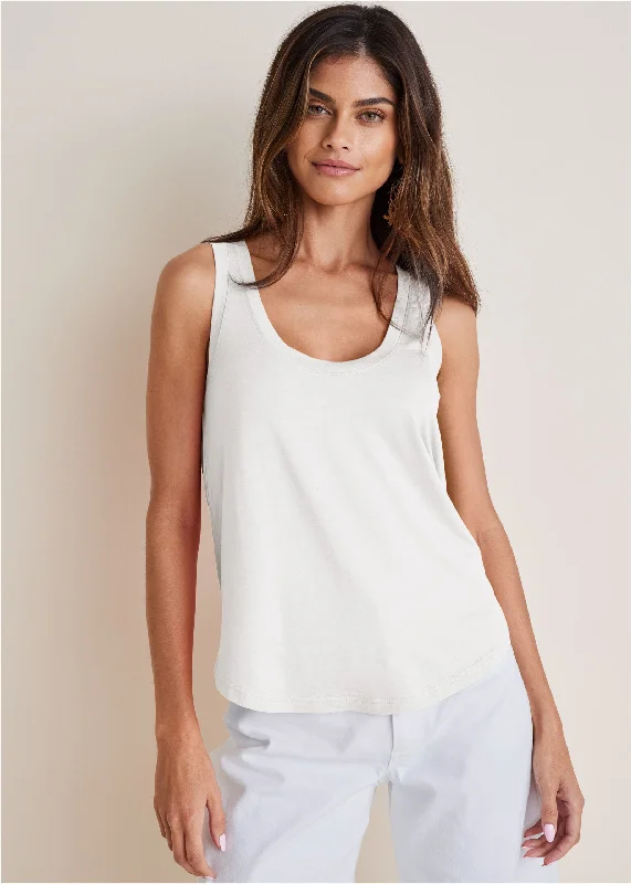 Women's Sports Apparel Scoop Neck Tank - Off White